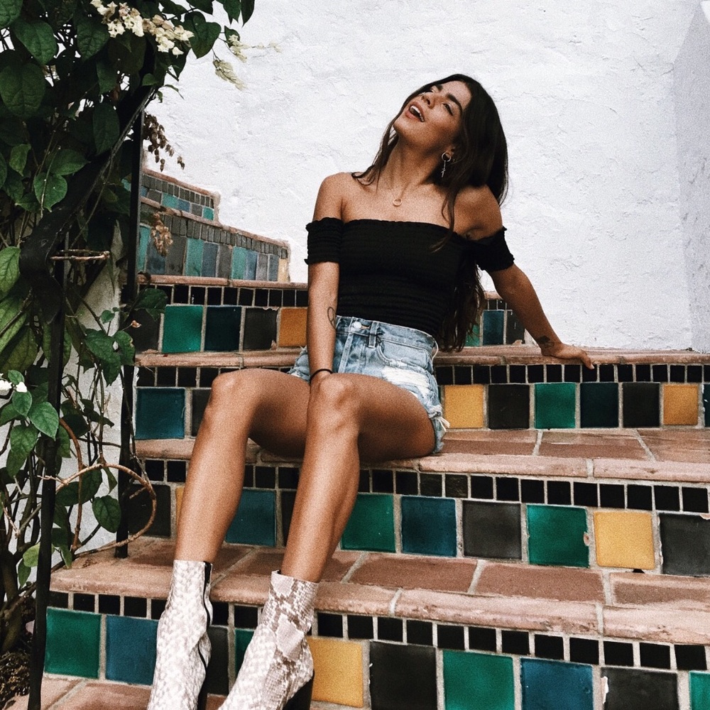 Off the shoulders top